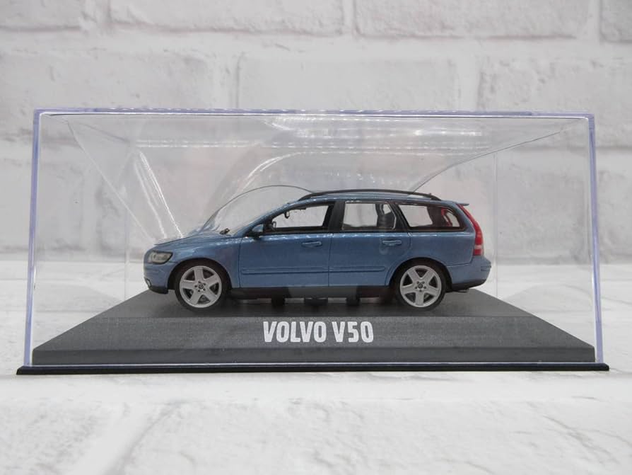 Amazon | ミニカー 1/43 ボルボ VOLVO V50 ライトブルー 水色